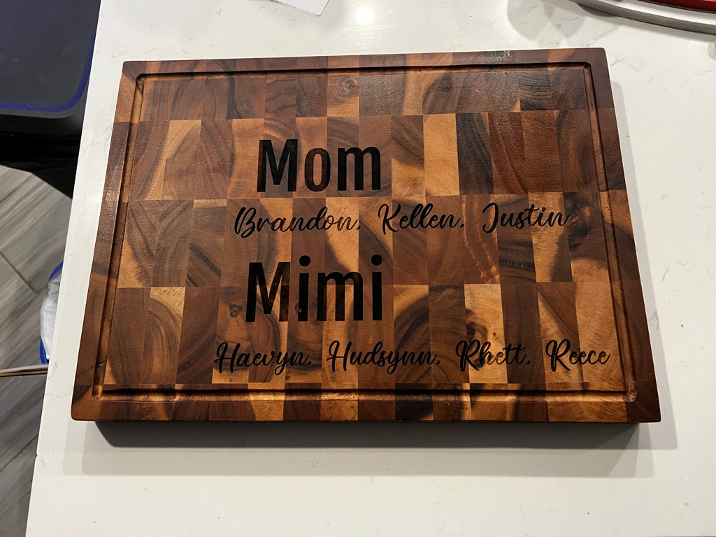 Large Custom Cutting Block
