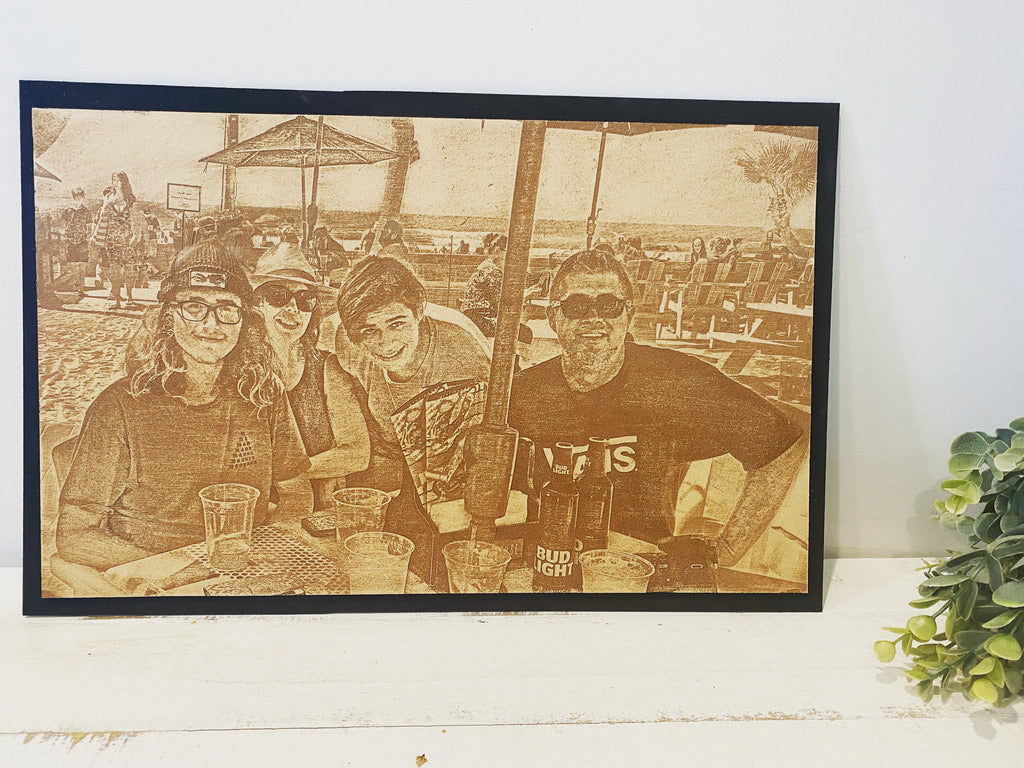 3D Engraved family photo