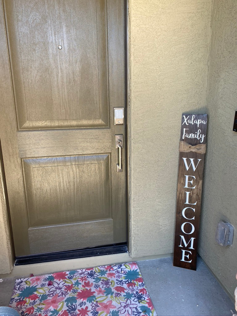 4ft Front Door Welcome Sign