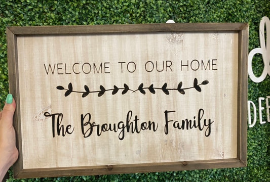 Family Name Sign- Closing Gift