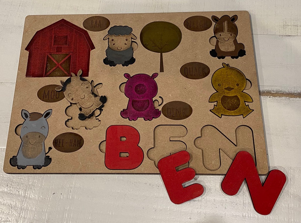 Farm House Name Puzzle