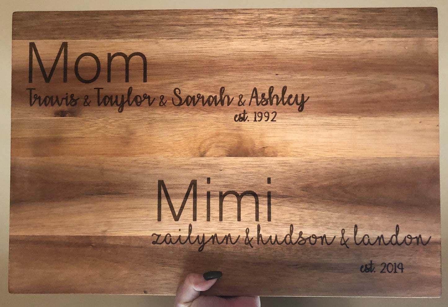 Large Custom Cutting Block