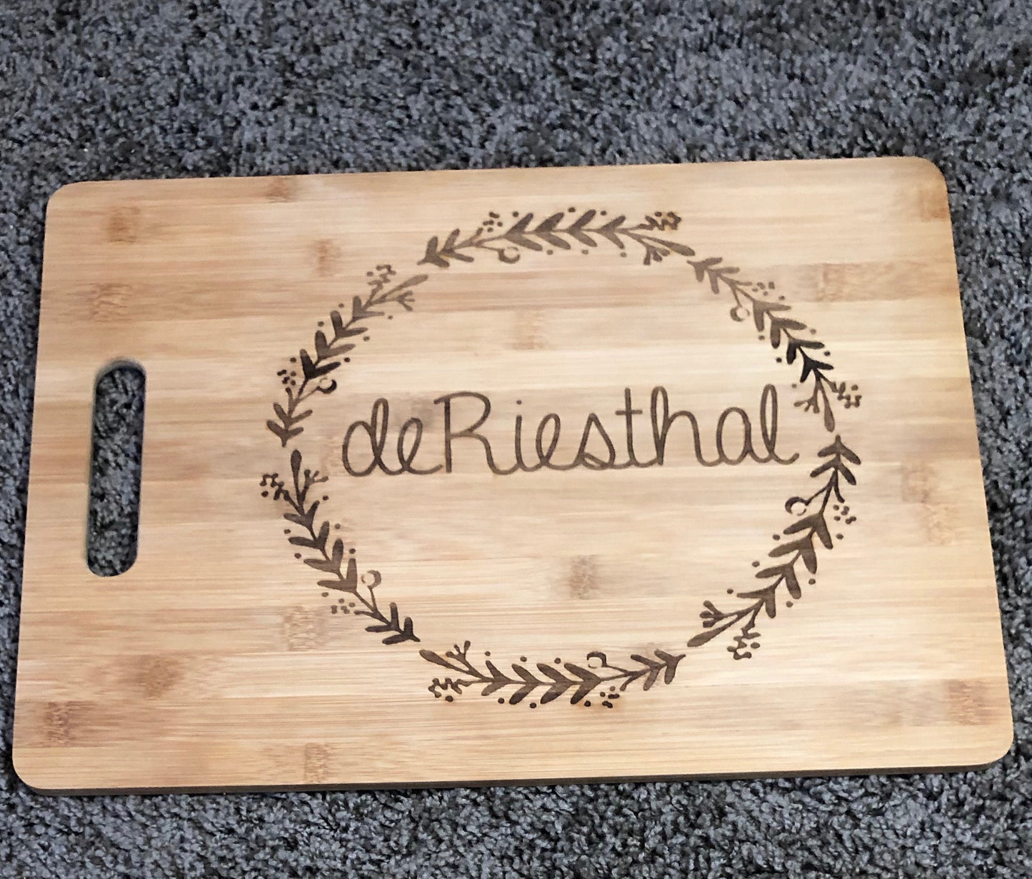 Custom Last Name Cutting Board
