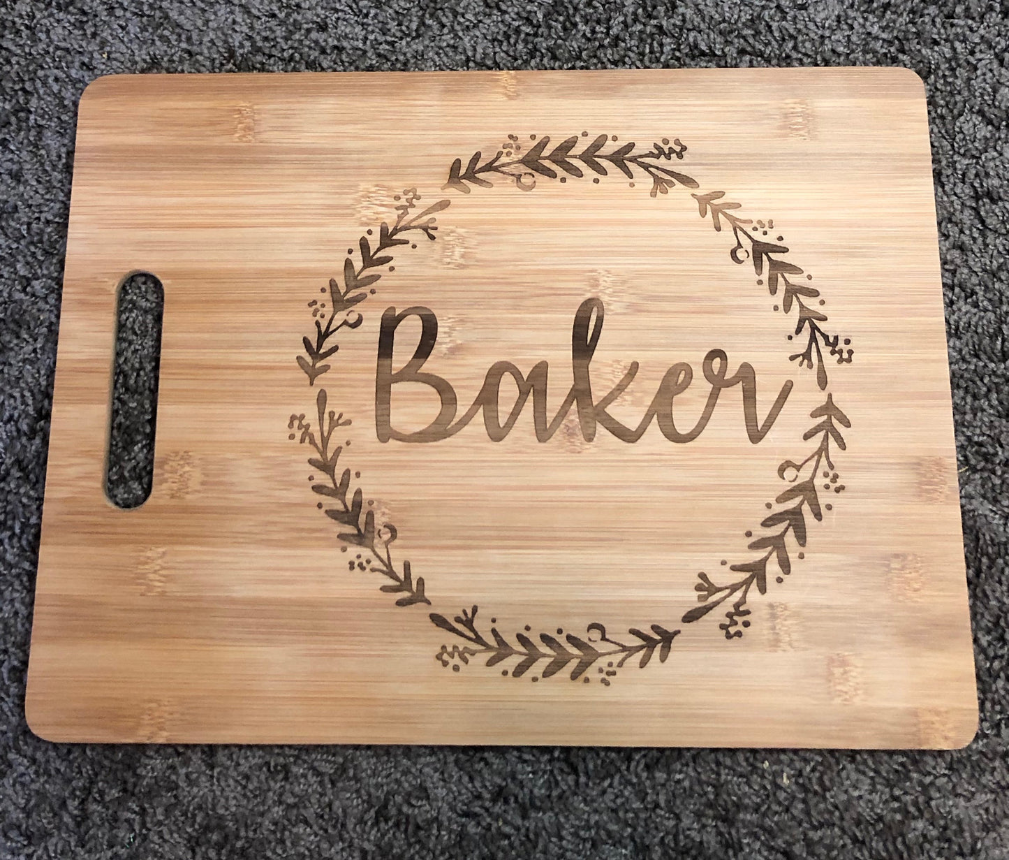 Custom Last Name Cutting Board