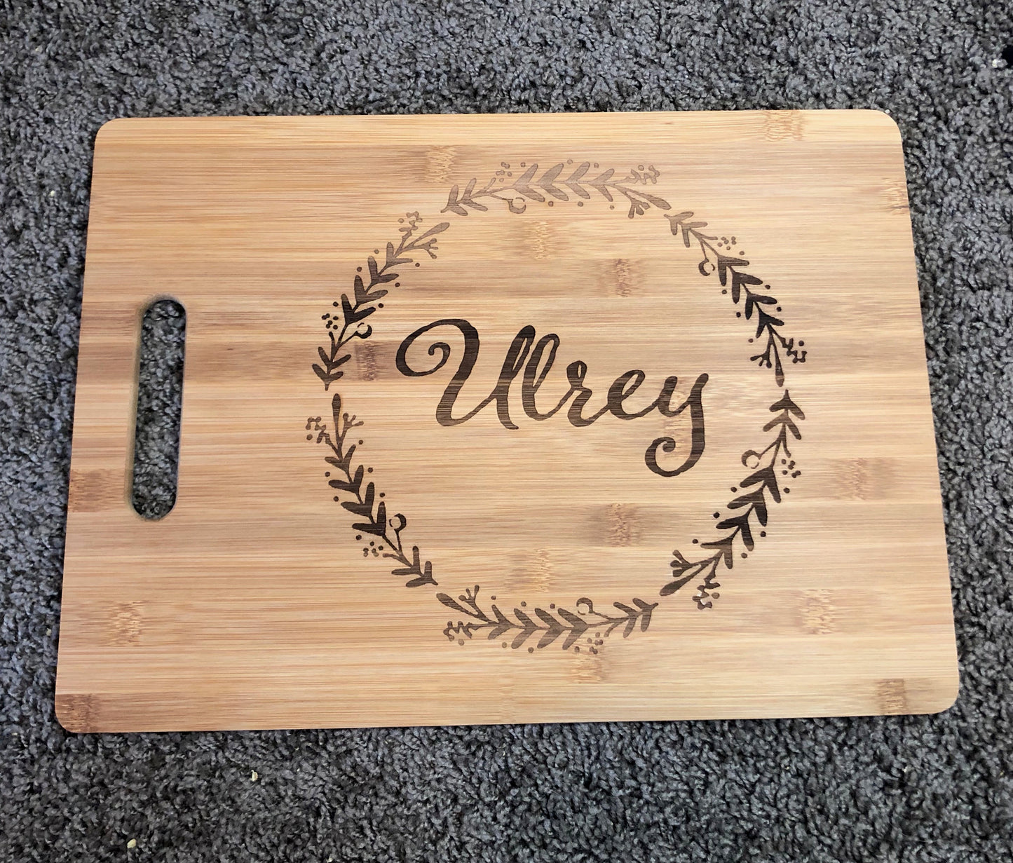 Custom Last Name Cutting Board