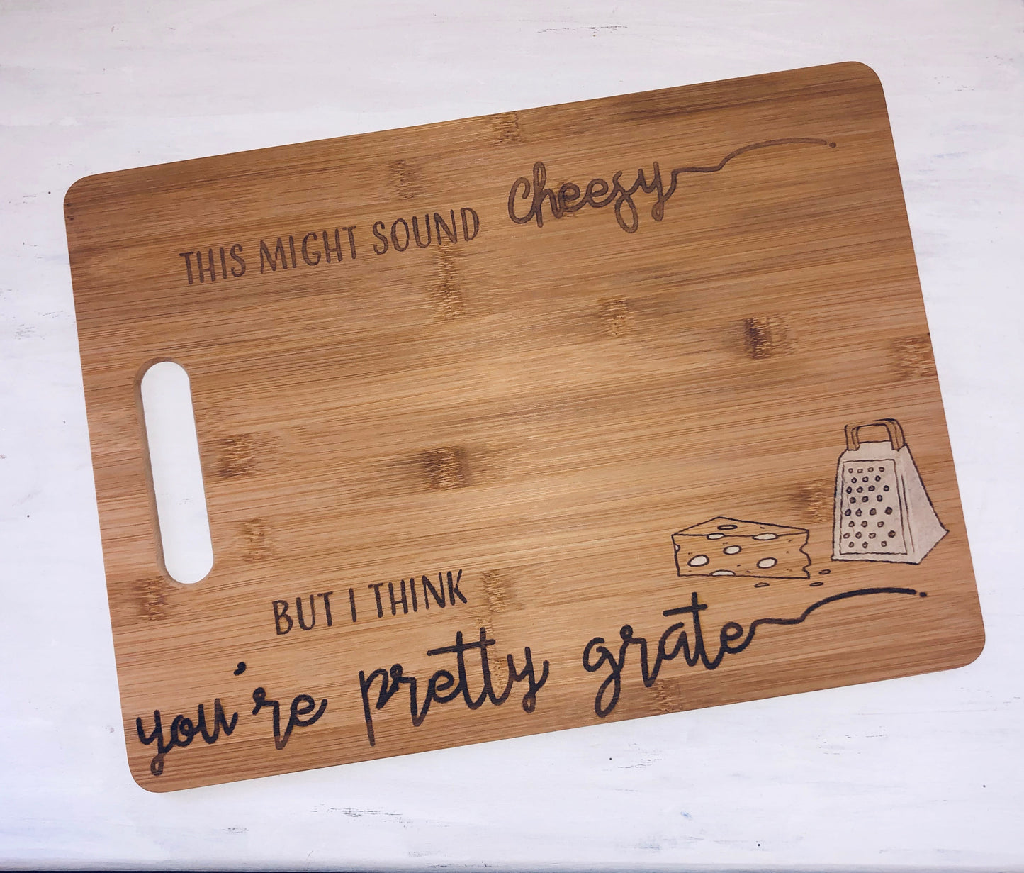 Custom "Cheesy" Cutting Board