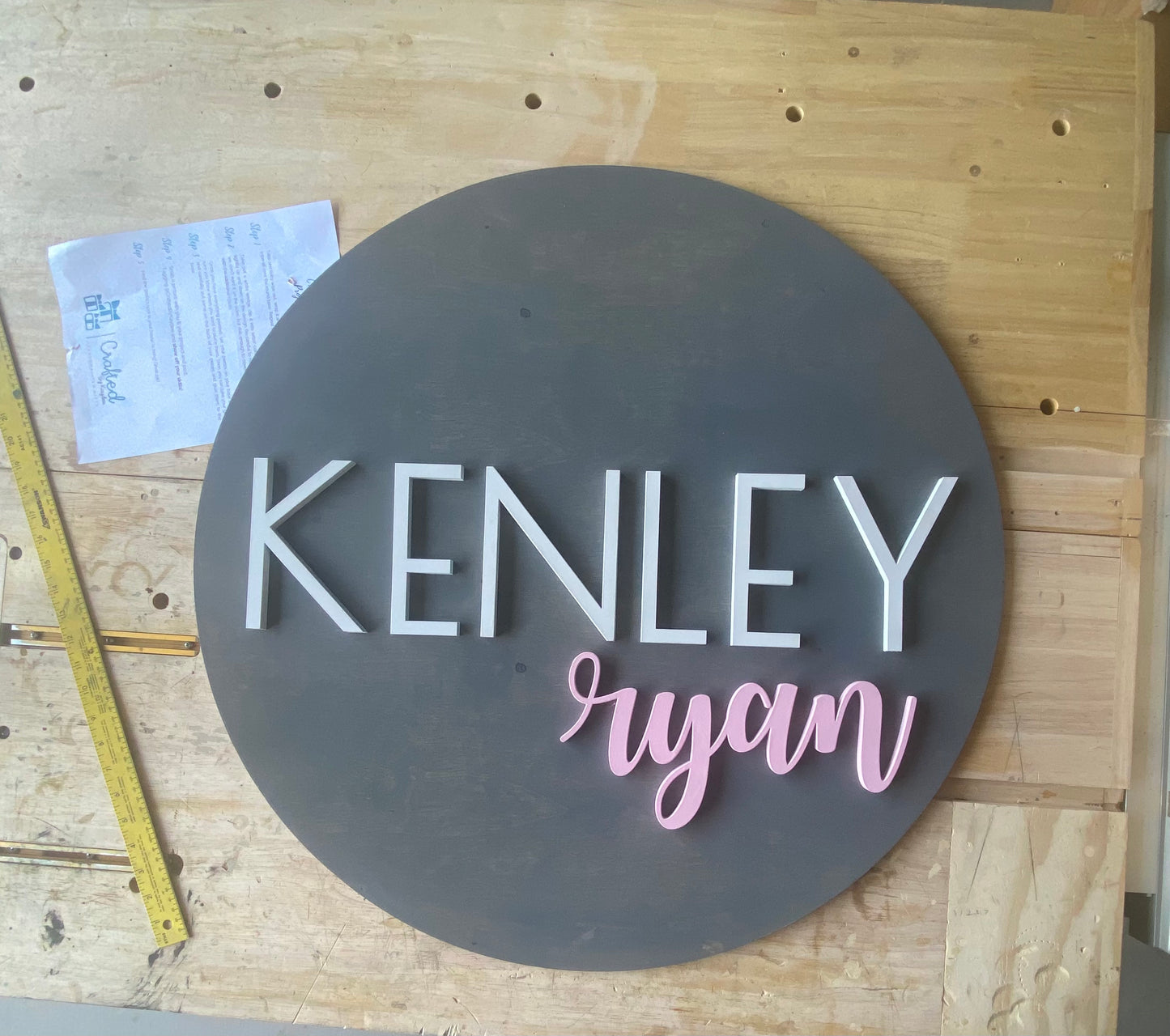 30 inch Name round