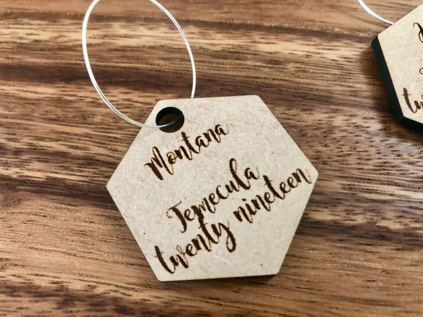 Wine Glass Name Tag