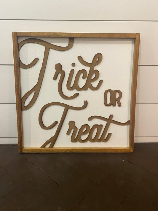 Trick or Treat Sign