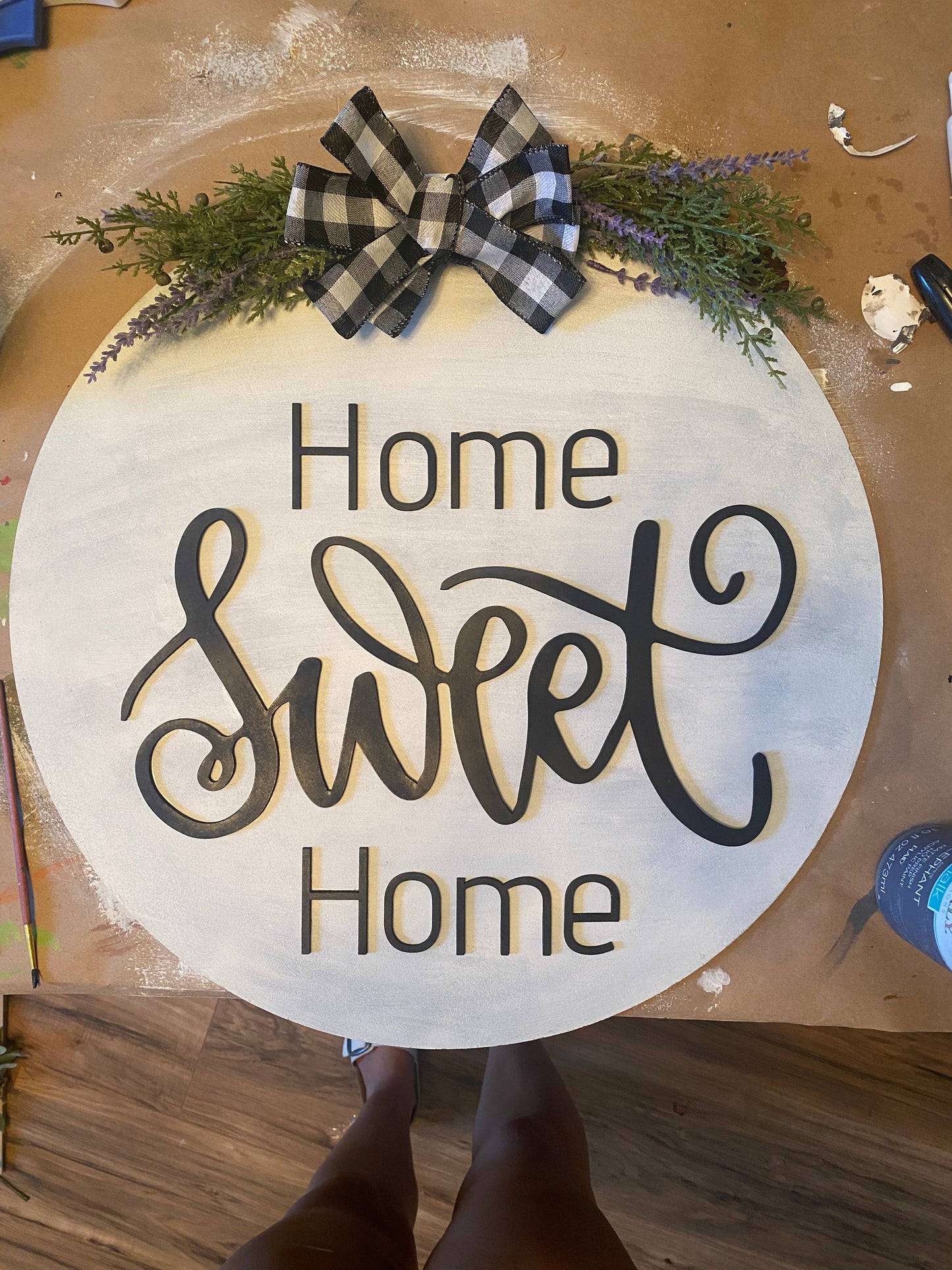Home Sweet Home- front door sign