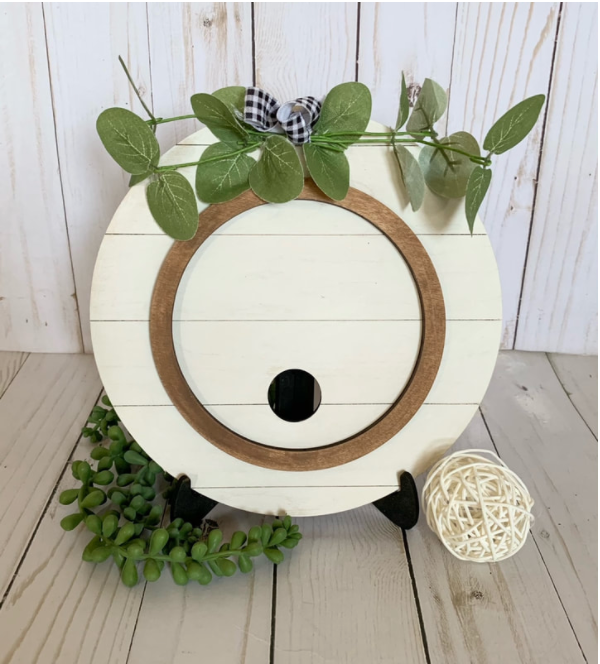 DIY Kit- Shiplap Circle- LUCKY