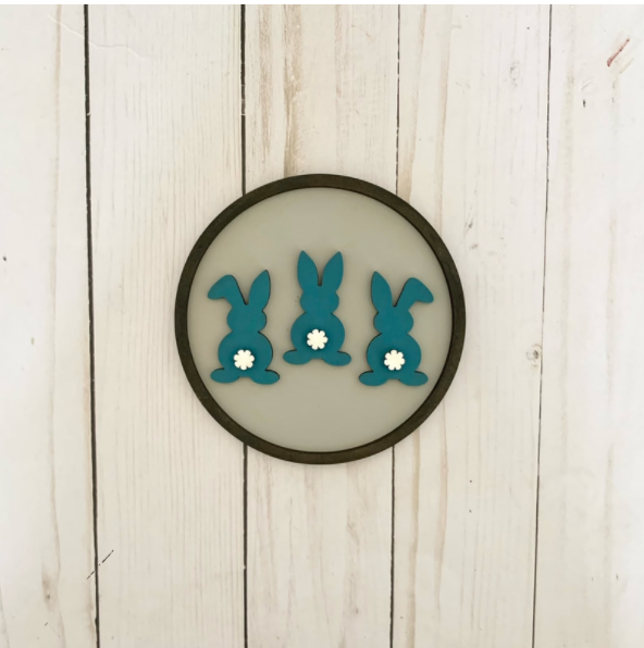 DIY Kit- Shiplap Circle- LUCKY