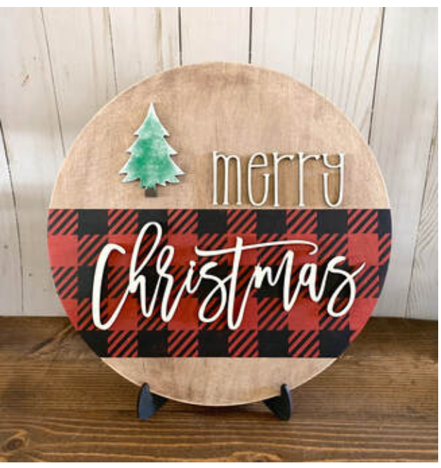 DIY Kit- Merry Christmas Round