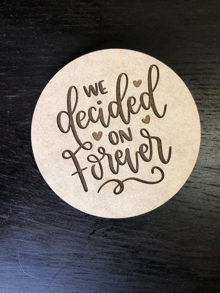 Round Coasters- Wedding