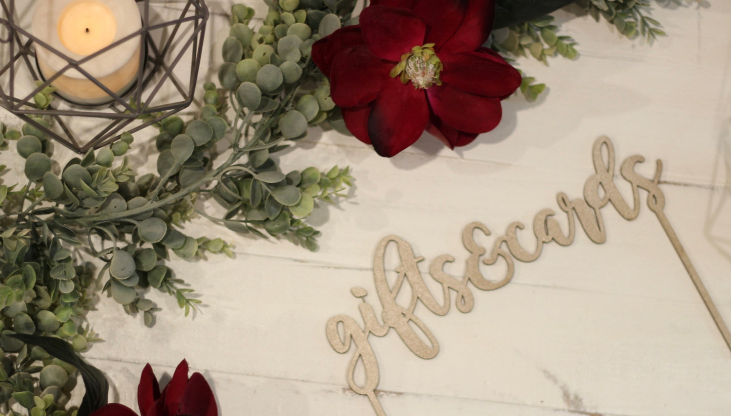 Gifts & Cards Table Sign