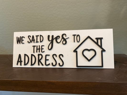 Double sided 3D Sign