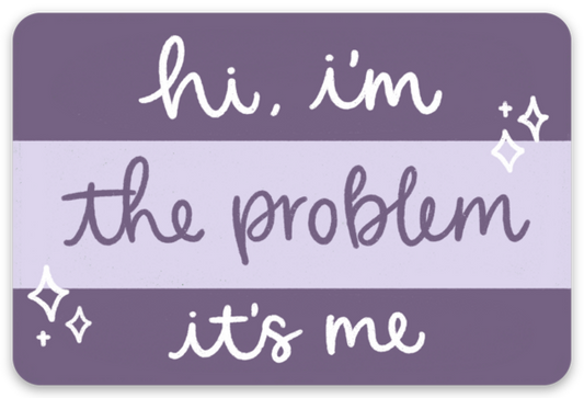Taylor Swift  Hi, I'm the Problem Sticker, 3x2.75in
