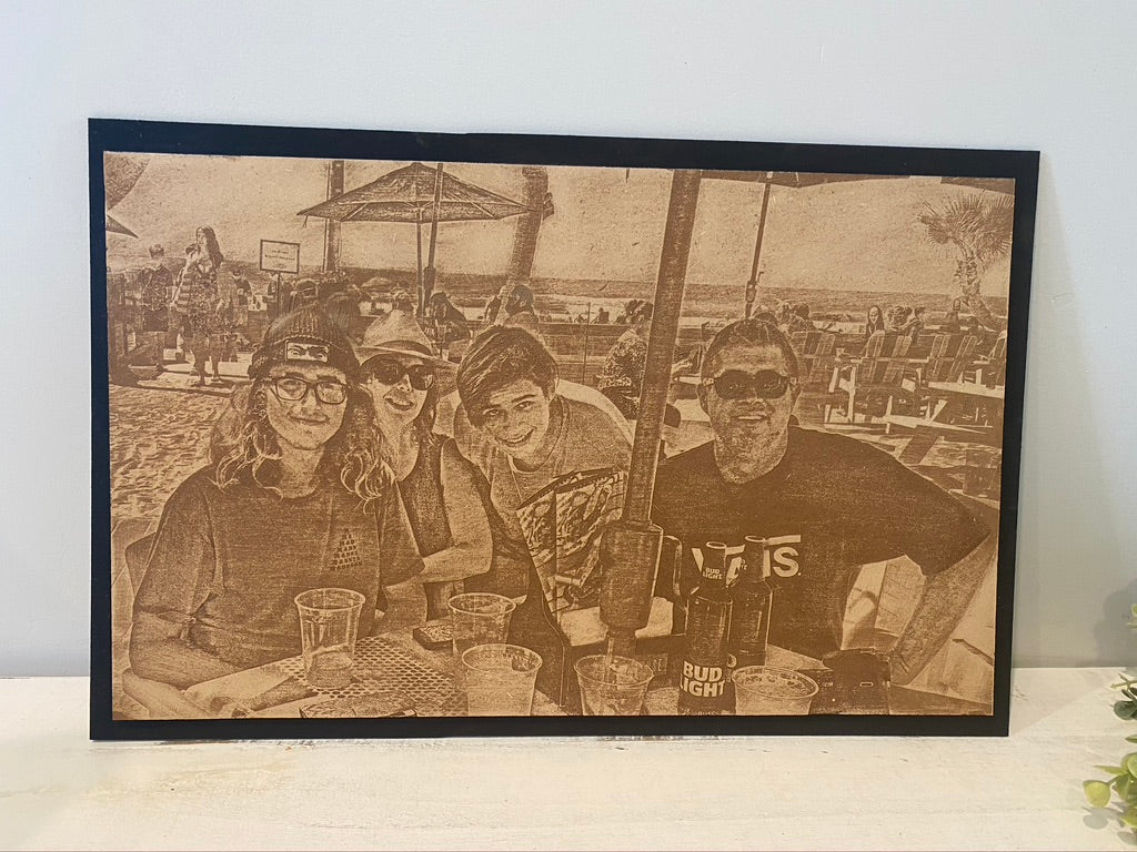 3D Engraved family photo