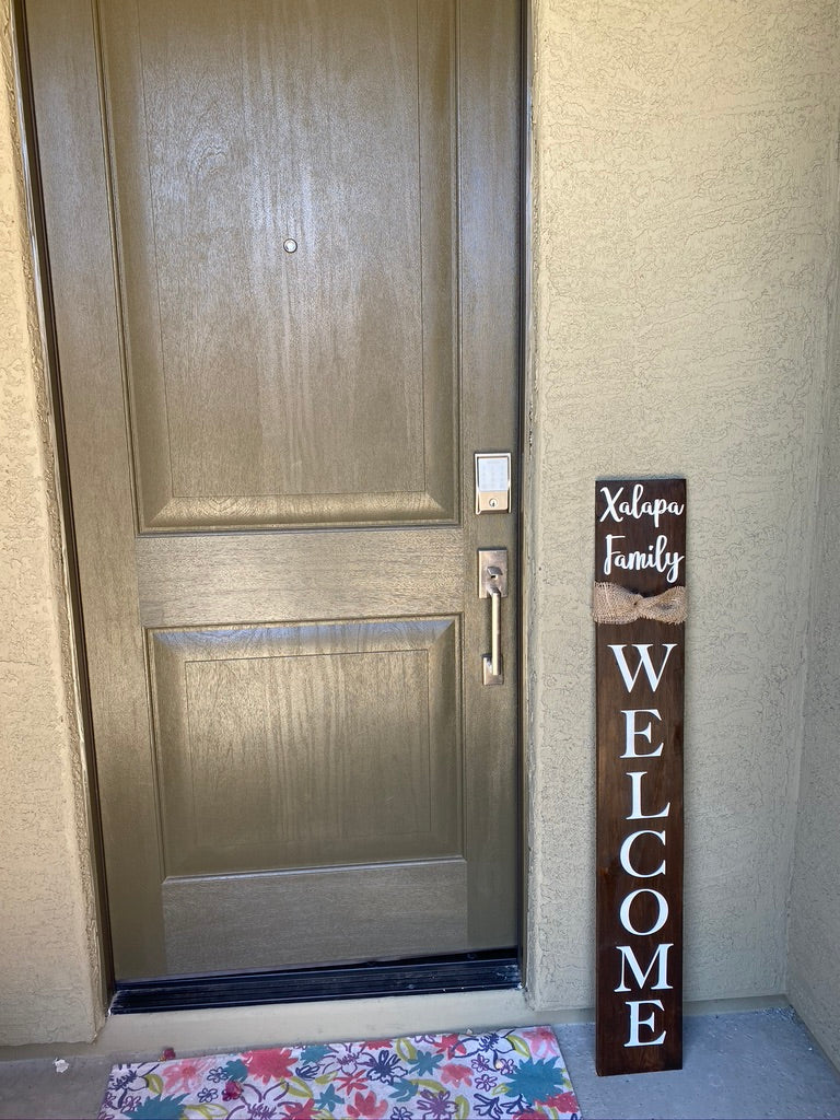 4ft Front Door Welcome Sign