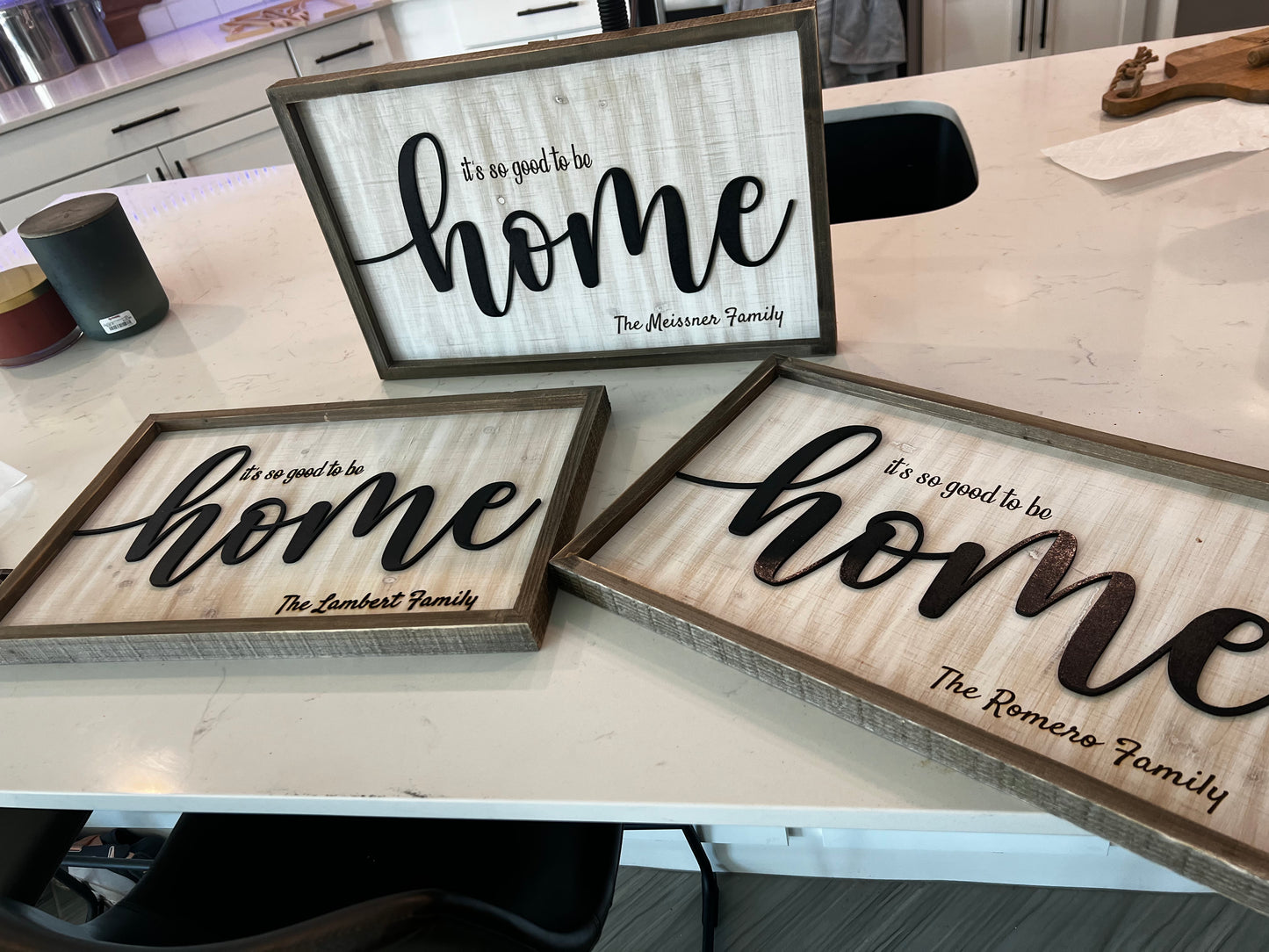 Personalized HOME sign