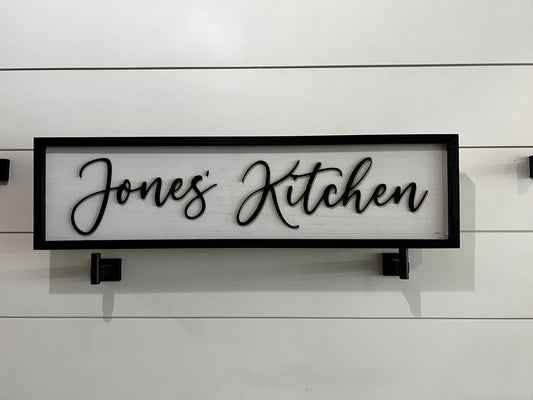 Last name Kitchen Sign