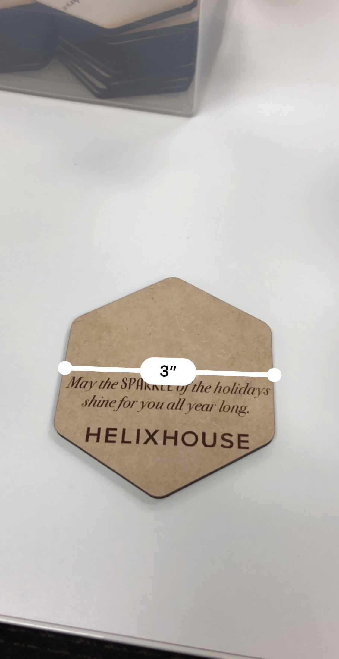 Customizable Hex Coasters 3.5in