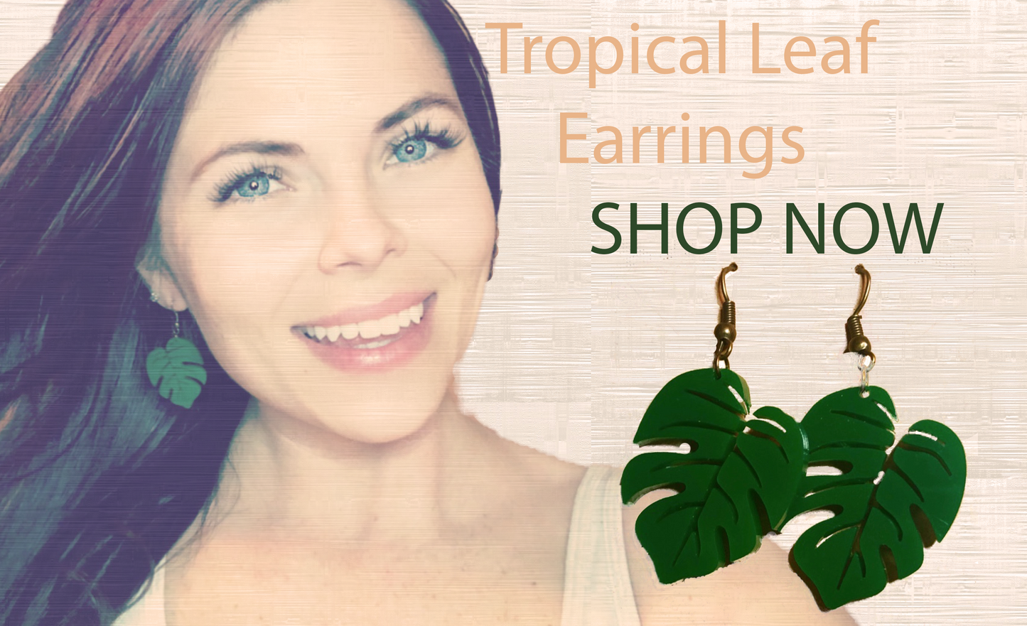 Tropical Leaf Earrings
