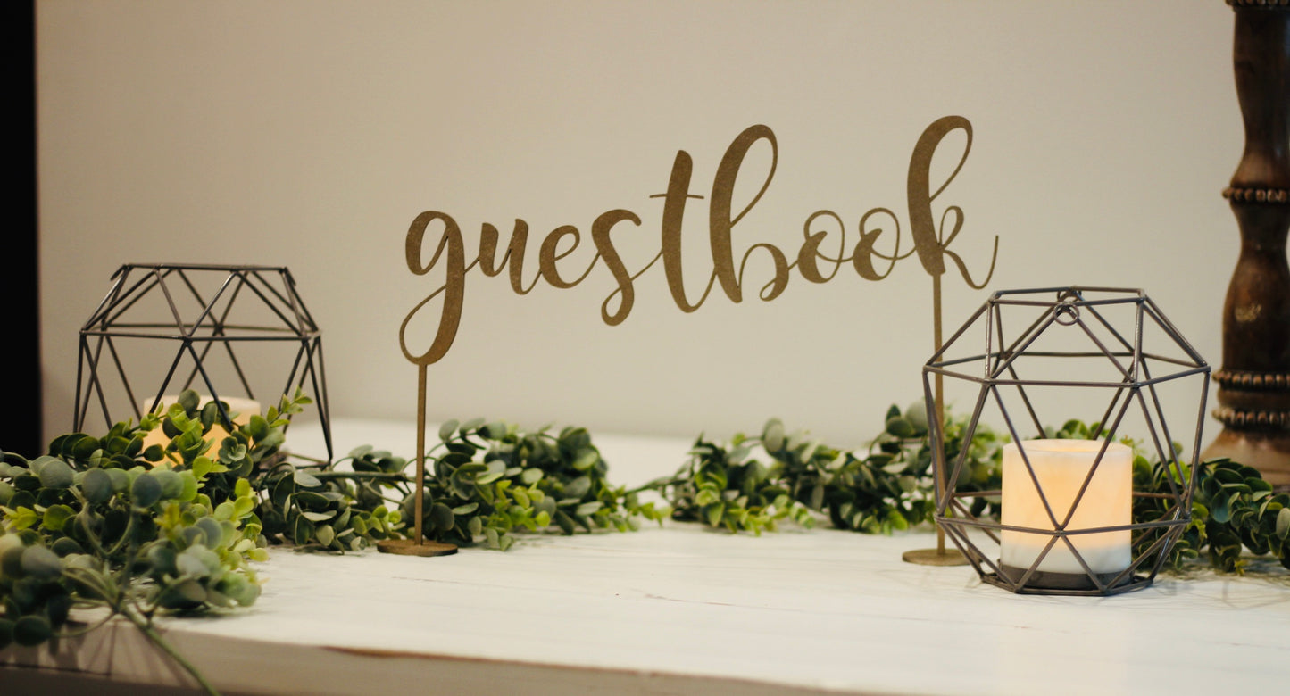 Guestbook Table Sign